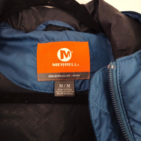 Merrell Insulated Hooded Jacket Teal M Select Regulate Warm Puffer Coat M - Picture 5 of 16
